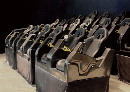 电影互动游戏功能的专用座椅